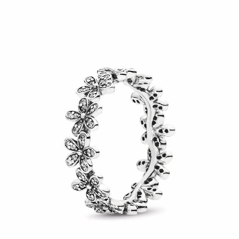 Pandora Daisy Flower Stackable Ring Silver Egypt SC1240958